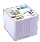 BLUERING Tépőtömb tartó műanyag 10x10x9cm, Bluering víztiszta