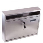 Gomboss/Perfekto Lépcsőházi Postaláda Lefele Nyíló 350*270*60 Rozsdamentes (65-F00252-65-CS)