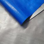  PP takaróponyva 200cm széles - kék/ezüst