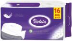 Violeta VIOLETA prémium toalettpapír, 3 rétegű, fehér, 16 tekercs - klin