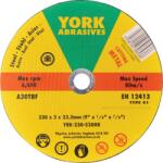 YORK Abrasives 230x3x22.23 A30tbf Lapos Vágókorong T41 (yrk2305300k)