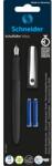 Schneider Stilou SCHNEIDER Wavy + 2 rezerve cerneala/blister, negru