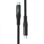 V-TAC 1M C-C Típusú USB kábel fekete - 7746 (7746)