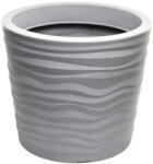 Kerek virágkaspó hullámos - beton, 50 cm (45)