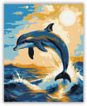  Napfényben Ugró Delfin - számfestő készlet
