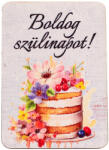 Valex Decor 4db. "Boldog születésnapot! " feliratos dekor tábla 7 x 5cm (GV04-09)