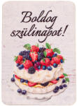 Valex Decor 4db. "Boldog születésnapot! " feliratos dekor tábla 7 x 5cm (GV04-19)