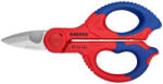 KNIPEX Ножици за рязане на кабел усилени, хромирани, синьо-червена ръкохватка 155мм, - K9505155SB (K9505155SB)