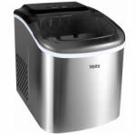 Voltz Ледогенератор Oliver Voltz OV51447CS, 120W, 12кг/24 часа, 1.3 л, 9 кубчета за цикъл работа, Индикатор за лед и вода, Инокс (5OV51447CS) Ледогенератор
