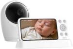 Eufy Baby monitor WiFi Eufy E21, 8 MP, zoom 8x, 5000 mAh, microfon si difuzor, slot card, USB Type-C (E8354321) Aparat supraveghere bebelus