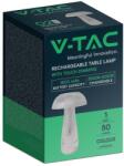 V-TAC 1W átlátszó, érintéssel vezérelhető akkumulátoros LED gomba alakú lámpa, CCT - SKU 7894 (7894)