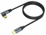 Akasa - Derékszögű USB-C töltőkábel - AK-CBUB68-10BK (AK-CBUB68-10BK)