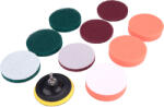 Extol dörzsölő/csiszoló/polírozó készlet 10 db-os, 1/4"×25 mm csap (904002) (904002)