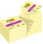 Post-it Super Sticky 12db/csomag kanárisárga Z-tömb (7000048167) - bestbyte