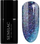 Semilac UV Hybrid Galaxy Flash gél körömlakk UV / LED-es lámpákhoz árnyalat 826 Virtual Blue 7 ml