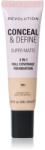 Makeup Revolution Conceal & Define mattító alapozó árnyalat F3N 23 ml