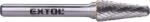 Extol keményfém turbómaró (rotormaró)s, kerek orrú, átmérő 10×25mm/szár 6mm (8703784) (8703784)