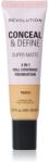 Makeup Revolution Conceal & Define mattító alapozó árnyalat F8.5NW 23 ml