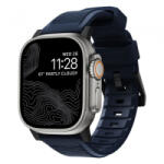 Nomad Rugged Apple Watch Ultra 2/1(49mm) 9/8/7(45mm)/6/SE/5/4(44mm)/3/2/1(42mm) szíj sötéték-fekete (NM01295785) (NM01295785)