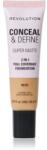 Makeup Revolution Conceal & Define mattító alapozó árnyalat F9.7W 23 ml