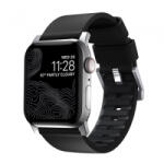Nomad Active Pro Apple Watch Ultra (49mm) 8/7(45mm)/6/SE/5/4(44mm)/3/2/1(42mm) szíj fekete-ezüst (NM1A41SNW0)