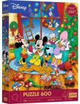 Trefl 600 db-os puzzle - 40 Éves Jubileum - Disney - Mickey Egér és Barátai - Karácsony (37602) (37602)