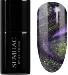 Semilac UV Hybrid Galaxy Flash gél körömlakk UV / LED-es lámpákhoz árnyalat 825 Cyber Violet 7 ml