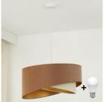 Brilagi Lustră LED pe cablu Brilagi LYRA 1xE27/15W/230V maro/crem/auriu (BG1736)