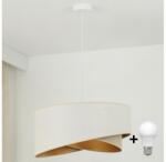 Brilagi Lustră LED pe cablu LYRA 1xE27/15W/230V alb/bej/auriu (BG1738)