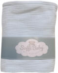 Soffi Baby Baby takaró muszlin dupla világoskék 70x90cm - babamarket