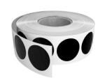 CDRmarket Öntapadós címkék kerek 20 mm, 2000 db, fekete papír a TTR számára, tekercs (TTR-BK-20)