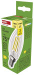 EMOS ZF3D52, LED izzó Filament gyertya / E14 / 7 W (75 W) / 1055 lm / Meleg fehér (ZF3D52)