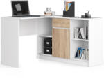 AKORD CLP B-17 Sarok Íróasztal és Komód Szett Fehér Sonoma