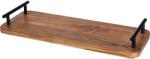 Gastro Tálalódeszka fogantyúkkal, akácfa, hossza: 400 mm, szélessége: 150 mm
