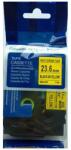 Utángyártott Brother HSe-651 23, 7mm x 1, 5m, fekete nyomtatás / sárga alapon, kompatibilis szalag (HSE651)