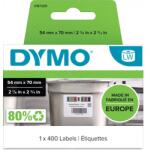 DYMO 2187329, 54mm x 70mm, 400db, fehér eltávolítható élelmiszer-ellenőrző címkék (2187329)