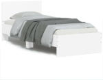 vidaXL Fehér Ágykeret LED Világítással - 90x200 cm (VD838806)