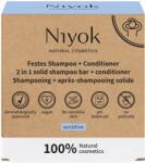Niyok Șampon și balsam solid 2 în 1 Sensitive, 80 g (3260)