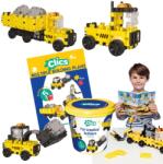 Clics Toys Toys, Clics, Masini de constructii, set de constructie, 8 in 1