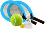 Engelhart Set badminton+ tenis cu minge si fluturas (755040) Racheta badminton