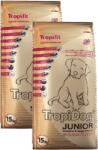 TropiDog Tropidog Super Premium Junior közepes és nagytestű kutyák pulykával, lazaccal és tojással 2x15 kg