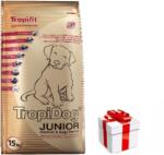 TropiDog Tropidog Super Premium Junior közepes és nagytestű fajták pulykával, lazaccal és tojással 15kg +KUTYA AJÁNDÉK INGYENES