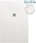 AREZZO design SOLIDSoft zuhanytálca 120x80 cm, FEHÉR, színazonos lefolyóval (2 doboz) (80120W)