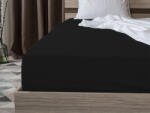  Jersey fekete lepedő EXCLUSIVE 160 x 200 cm