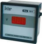 TRACON Digitális 1 fázisú váltakozó áramú voltmérő, direkt, 96x96mm, 500V AC (ACVMD-96-500) (ACVMD-96-500)