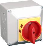 TRACON Tokozott biztonsági lakatolható szakaszoló kapcsoló, 400V, 50Hz, 20A, 4P, 5, 5kW, 48x48mm, IP44 (TSS-20/4T) (TSS-20/4T)