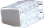 Tracon Csavar nélküli vezetékösszekötő, átlátszó/szürke, 8×0, 5-2, 5mm2, 450VAC, max. 16A (RVO2, 5-8) (RVO2,5-8)