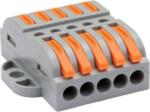 Tracon Csavar nélküli vezetékösszekötő, toldó, nyitható, 0, 5-4mm2, 32A, 400VAC 5P (OVOFT55) (OVOFT55)