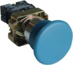 Tracon Gombafejű nyomógomb, fémalapra szerelt, kék, 1×NO, 3A/400V AC, IP42, d=40mm (NYGBC61K) (NYGBC61K)