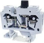 Tracon Biztosítékos ipari sorozatkapocs, rugós, sínre, szürke, 220V 10A 0.2-6 mm2 2P (TSKC6B) (TSKC6B)